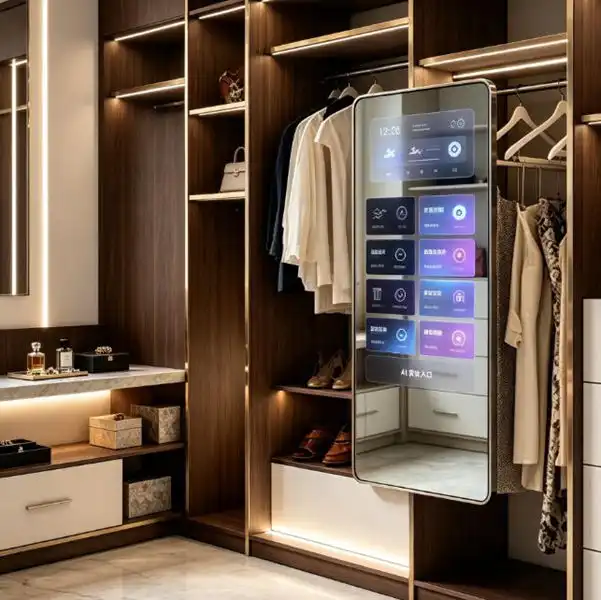 Custom Wall Mounted Full-Length Smart Dressing Mirror TV for Hotel & Residential Projects